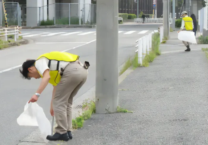 週末清掃活動を実施しています