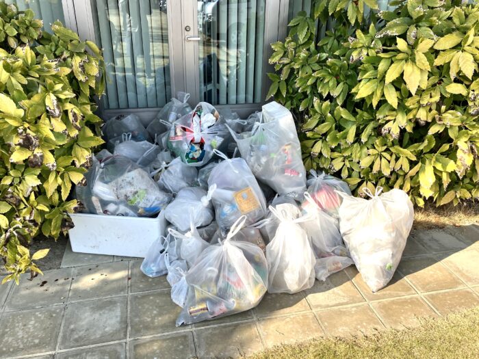 集められたたくさんのゴミ